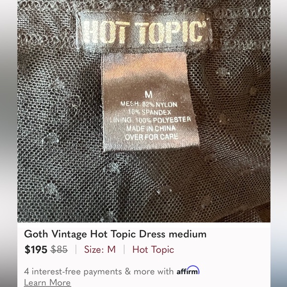 Hot Topic vintage Mesh Maxi Dress - Picture 9 of 10